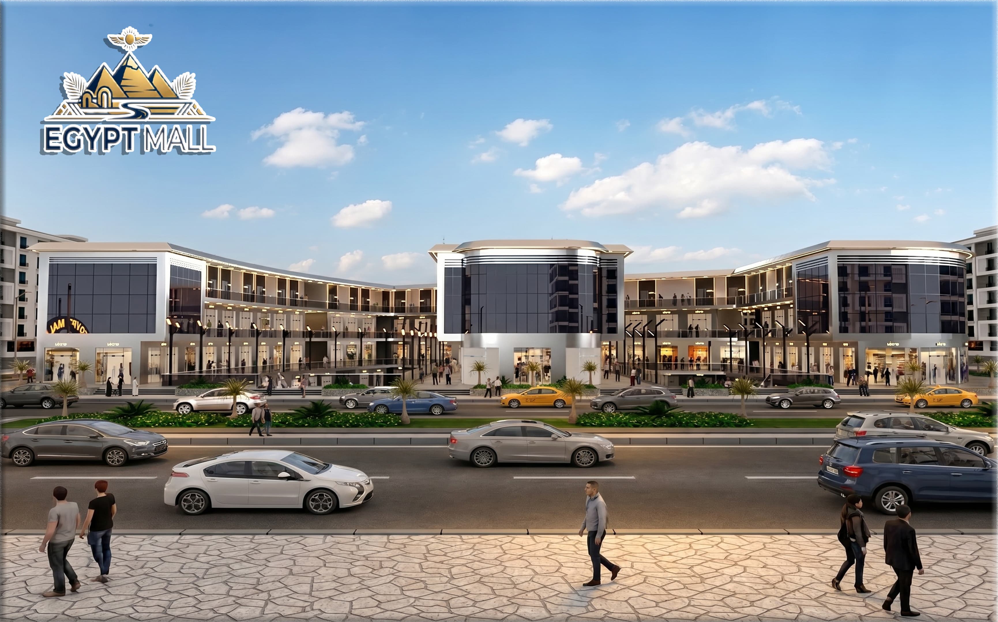 Egypt Mall exterior architectural rendering 2